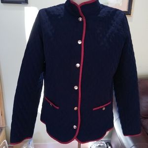 Susan Graver Quilted snap jacket..Small